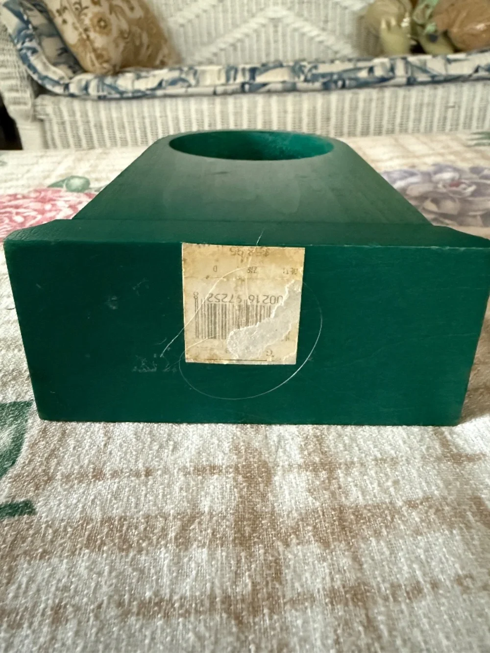 Ziro Green Wood Tabletop Mantel Clock Roman Numerals